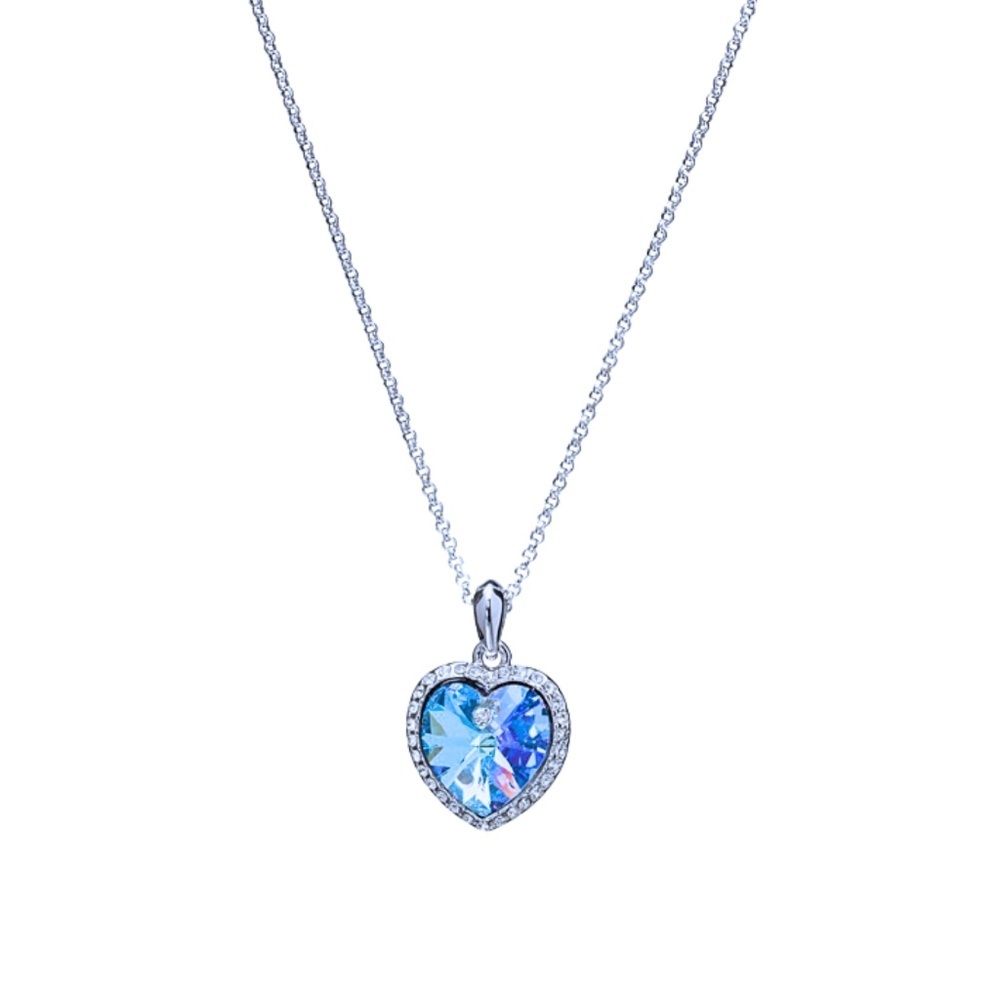 Light Sapphire Heart Necklace - NWT